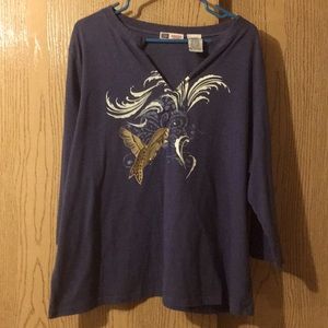 ⭐️Smokey blue 3/4 sleeve